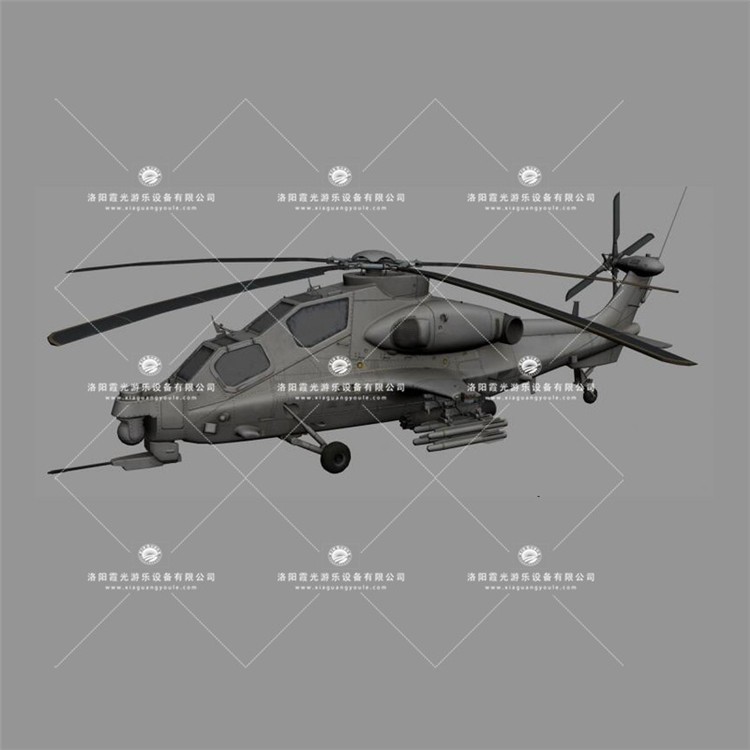 广州武装直升机3D模型